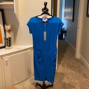 Elegant twist ponte dress